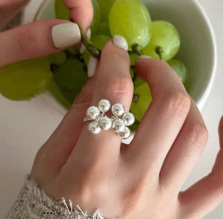 Anillo ajustable baño plata