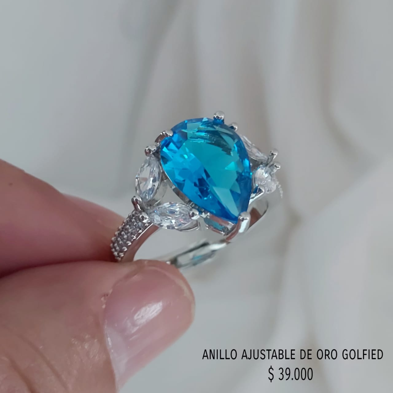 Anillo ajustable de oro golfield