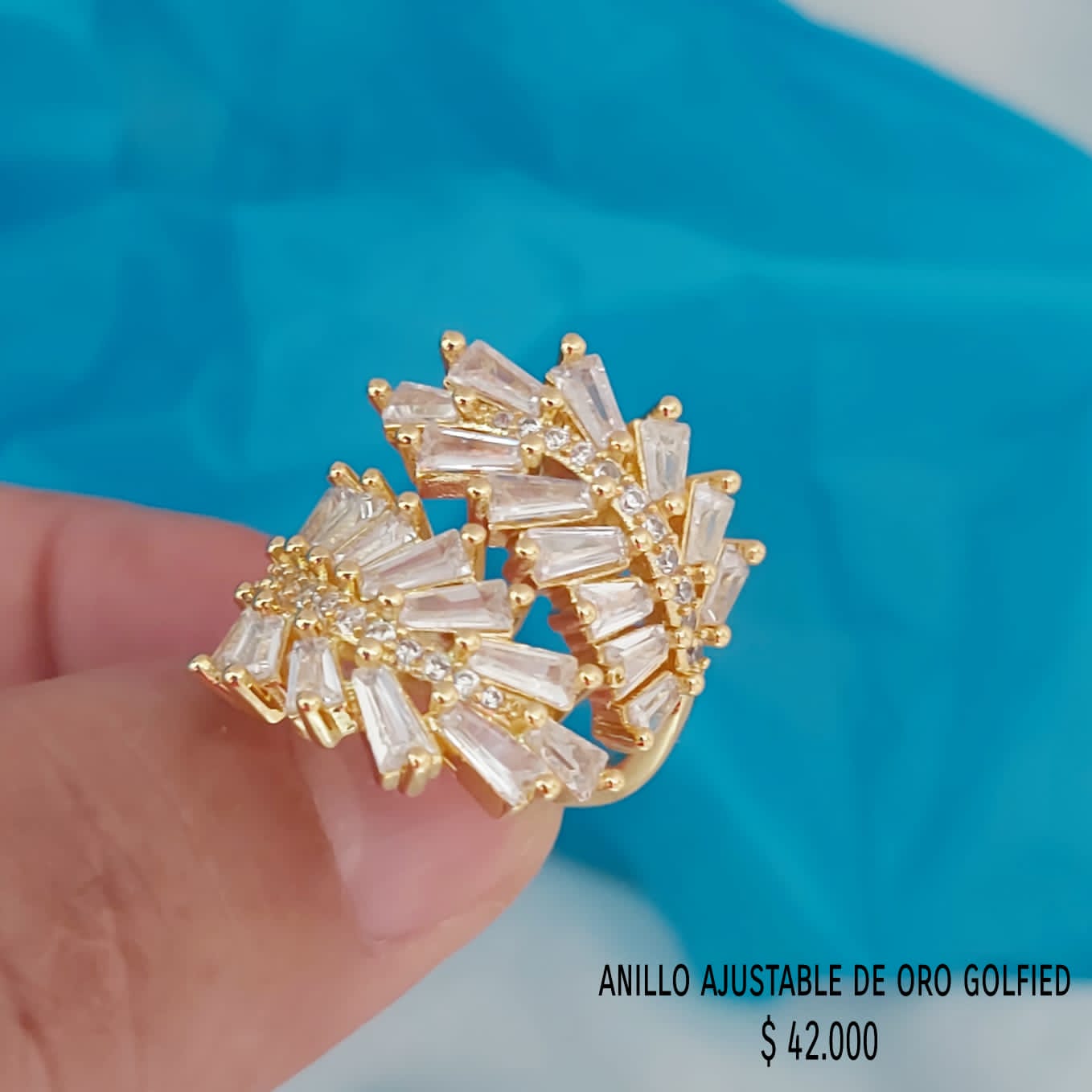 Anillo ajustable de oro golfield