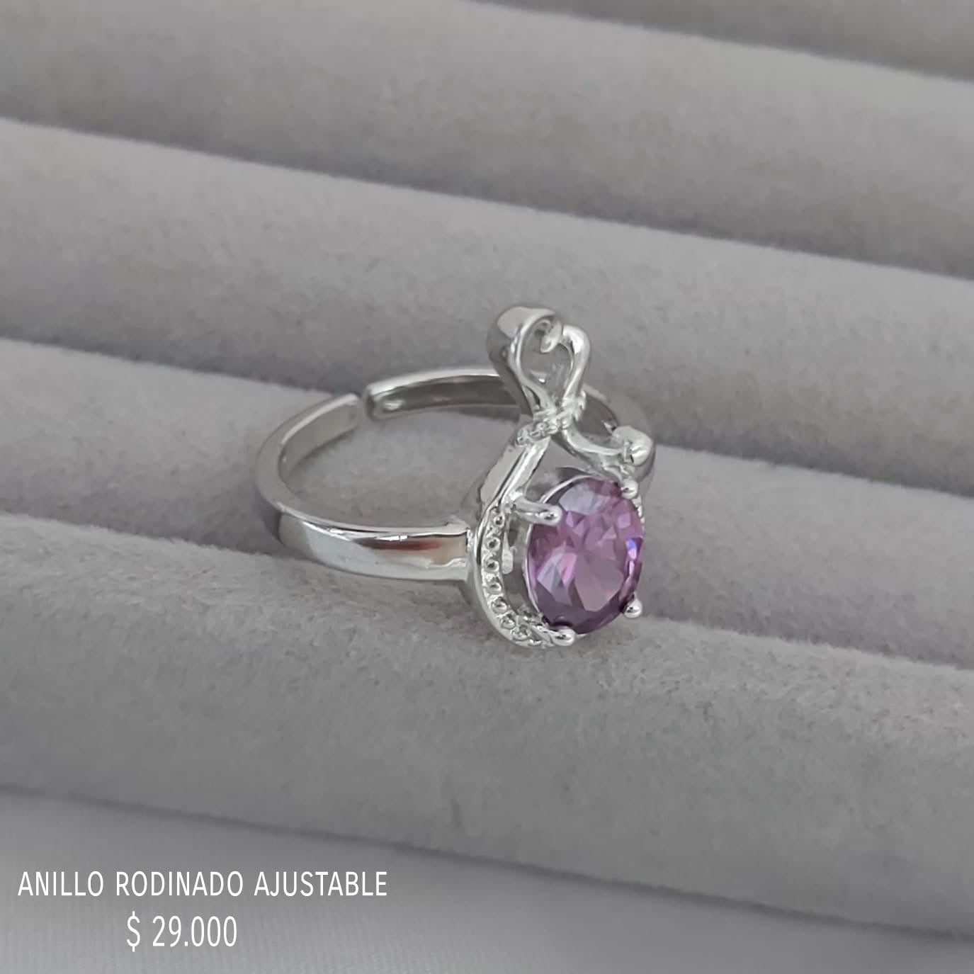 Anillo ajustable rodinado