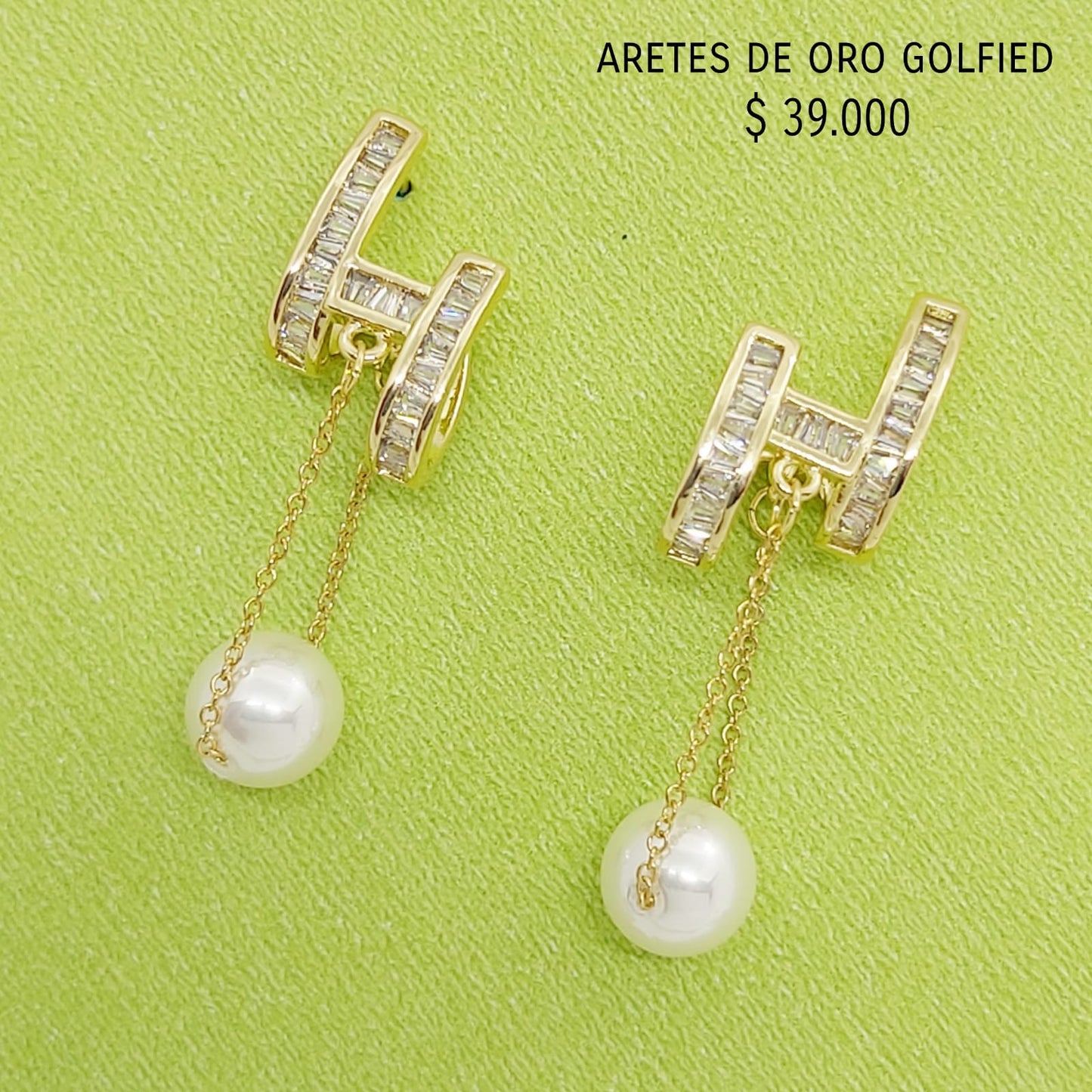Aretes de oro golfield