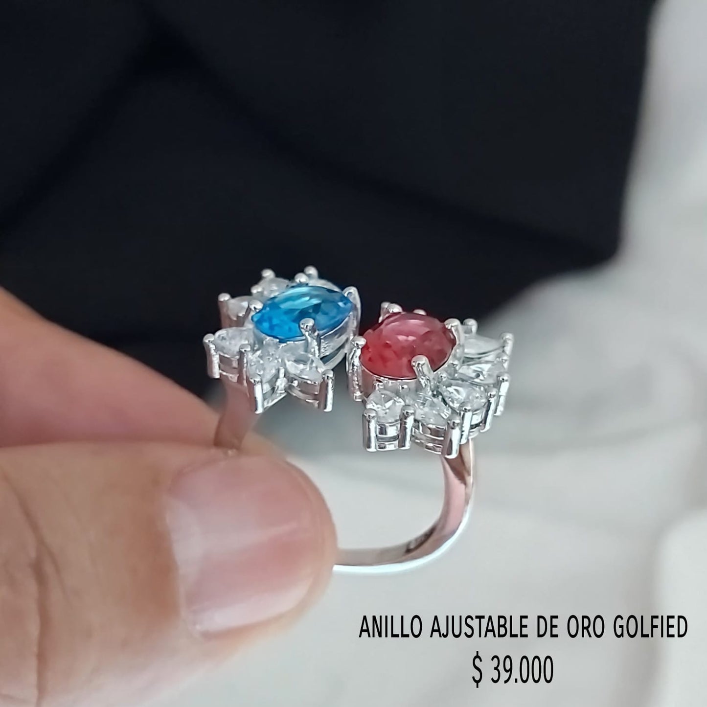 Anillo ajustable de oro golfield