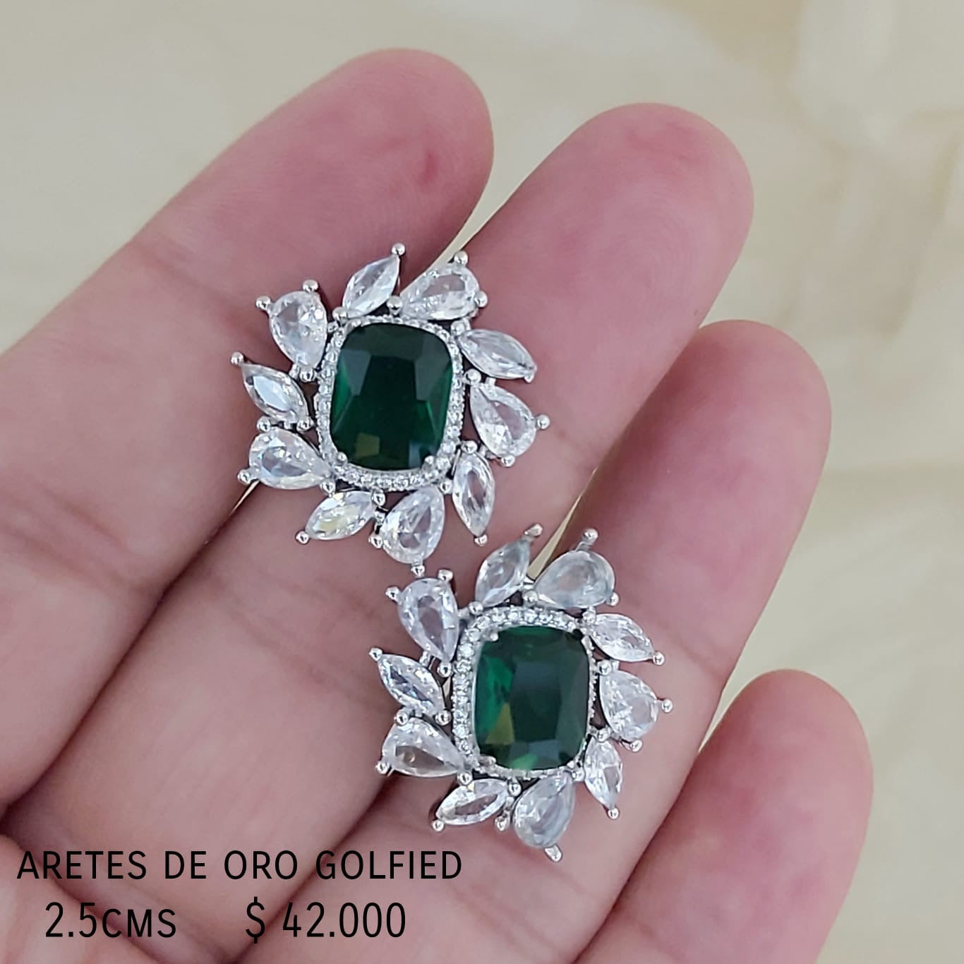 Aretes de oro golfield