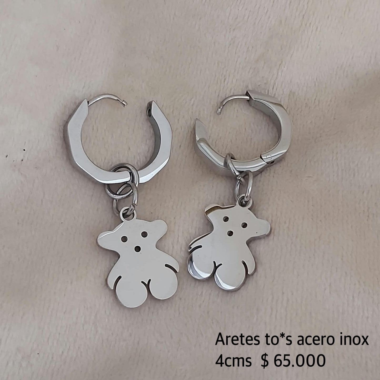 Aretes to*s acero inox
