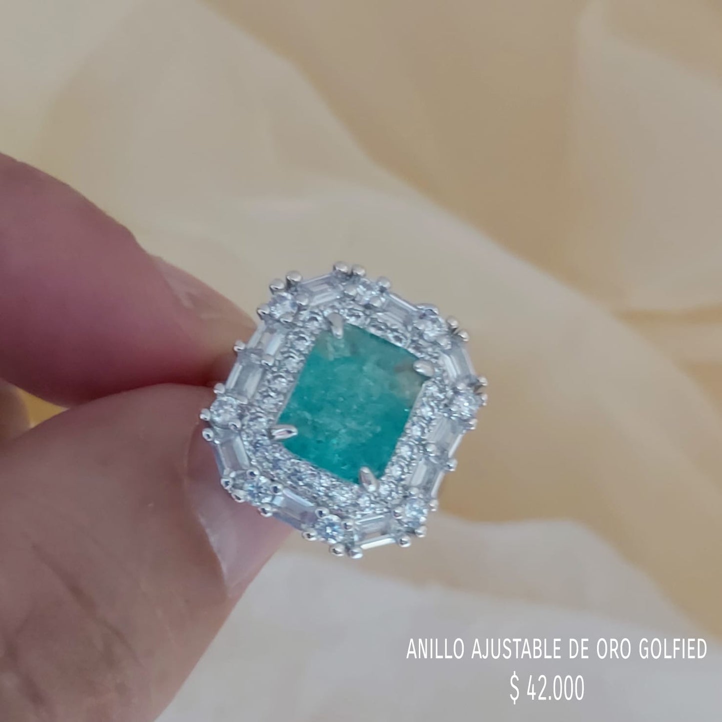 Anillo ajustable de oro golfield