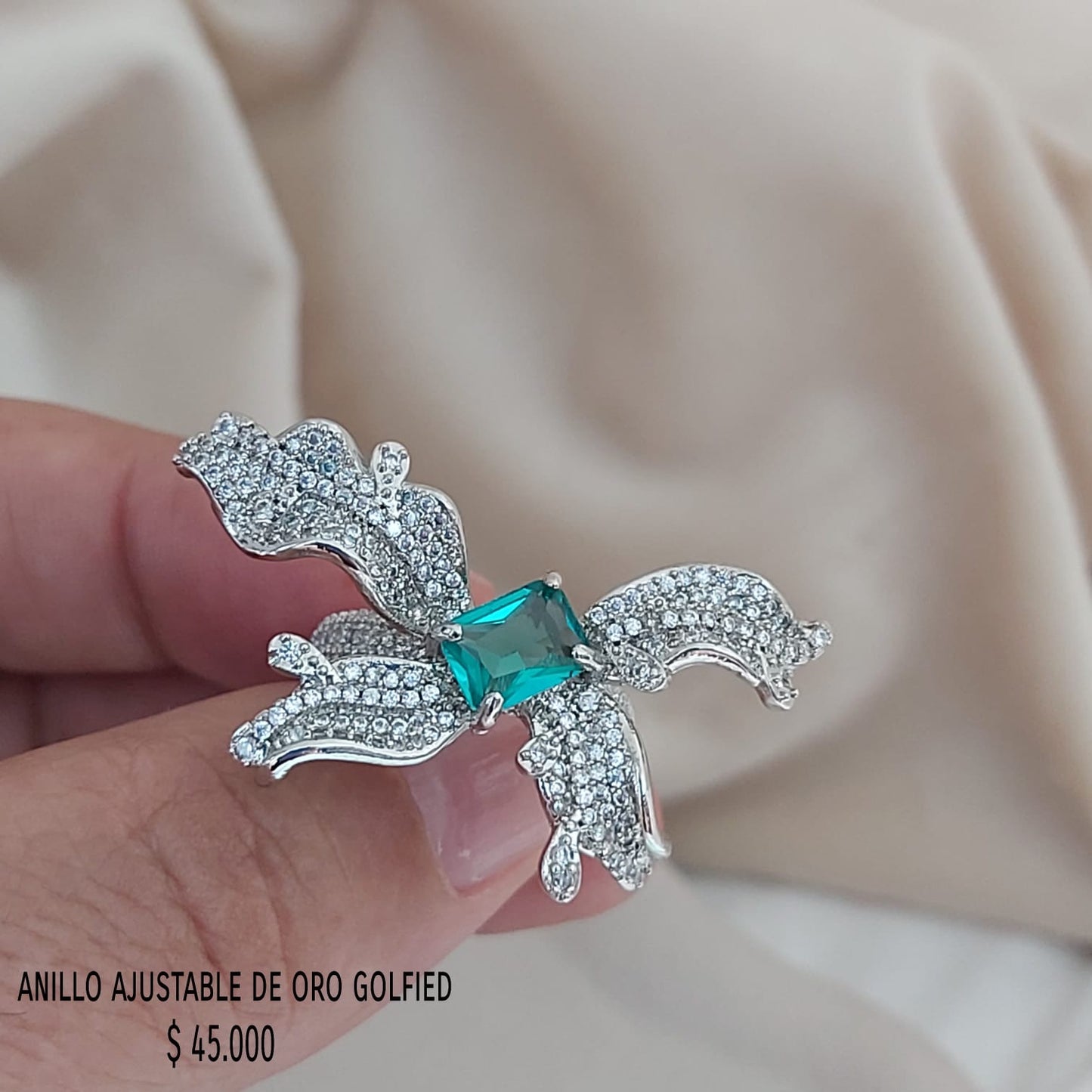 Anillo ajustable de oro golfield