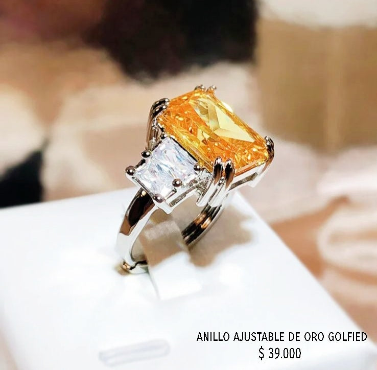 Anillo ajustable de oro golfield