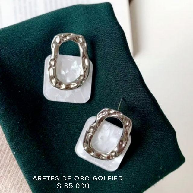 Aretes de oro golfield