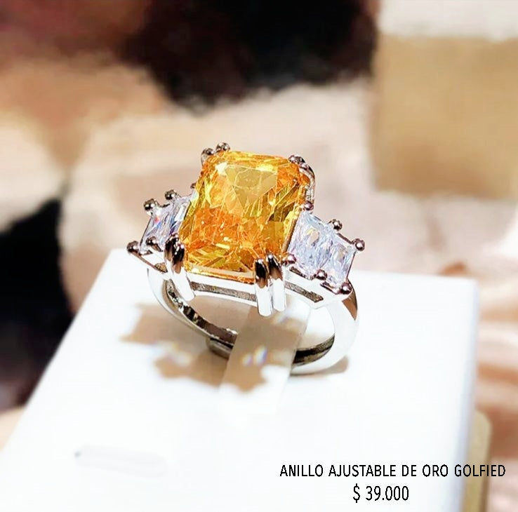 Anillo ajustable de oro golfield