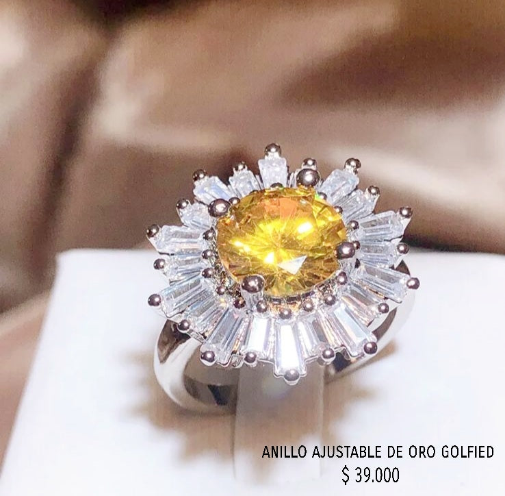 Anillo ajustable de oro golfield
