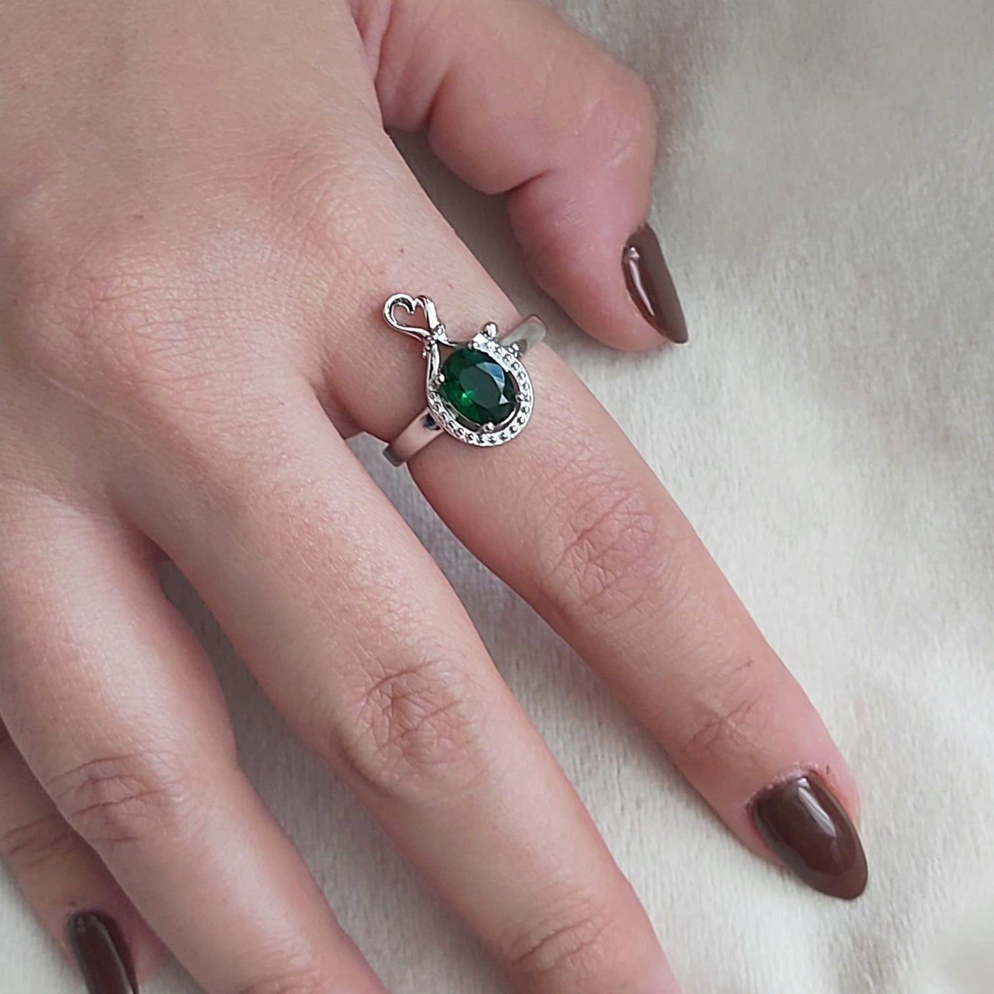 Anillo ajustable rodinado