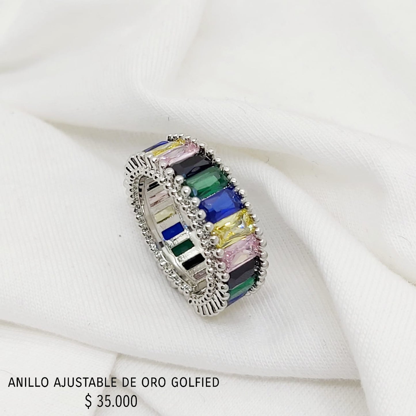 Anillo ajustable de oro golfield