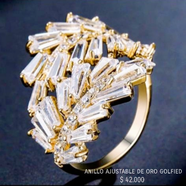 Anillo ajustable de oro golfield