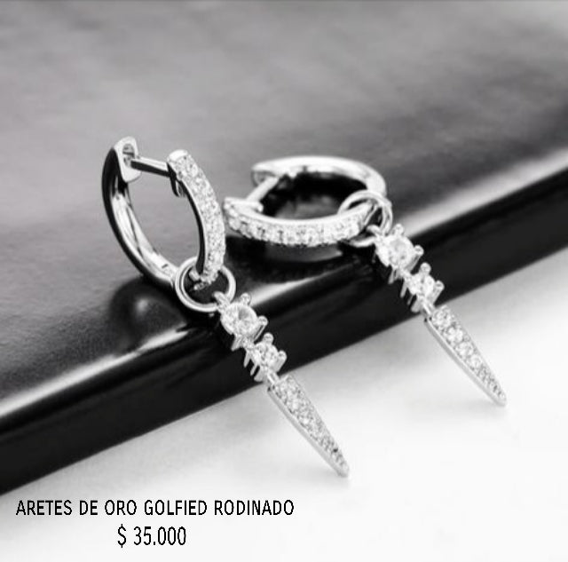 Aretes de oro golfield