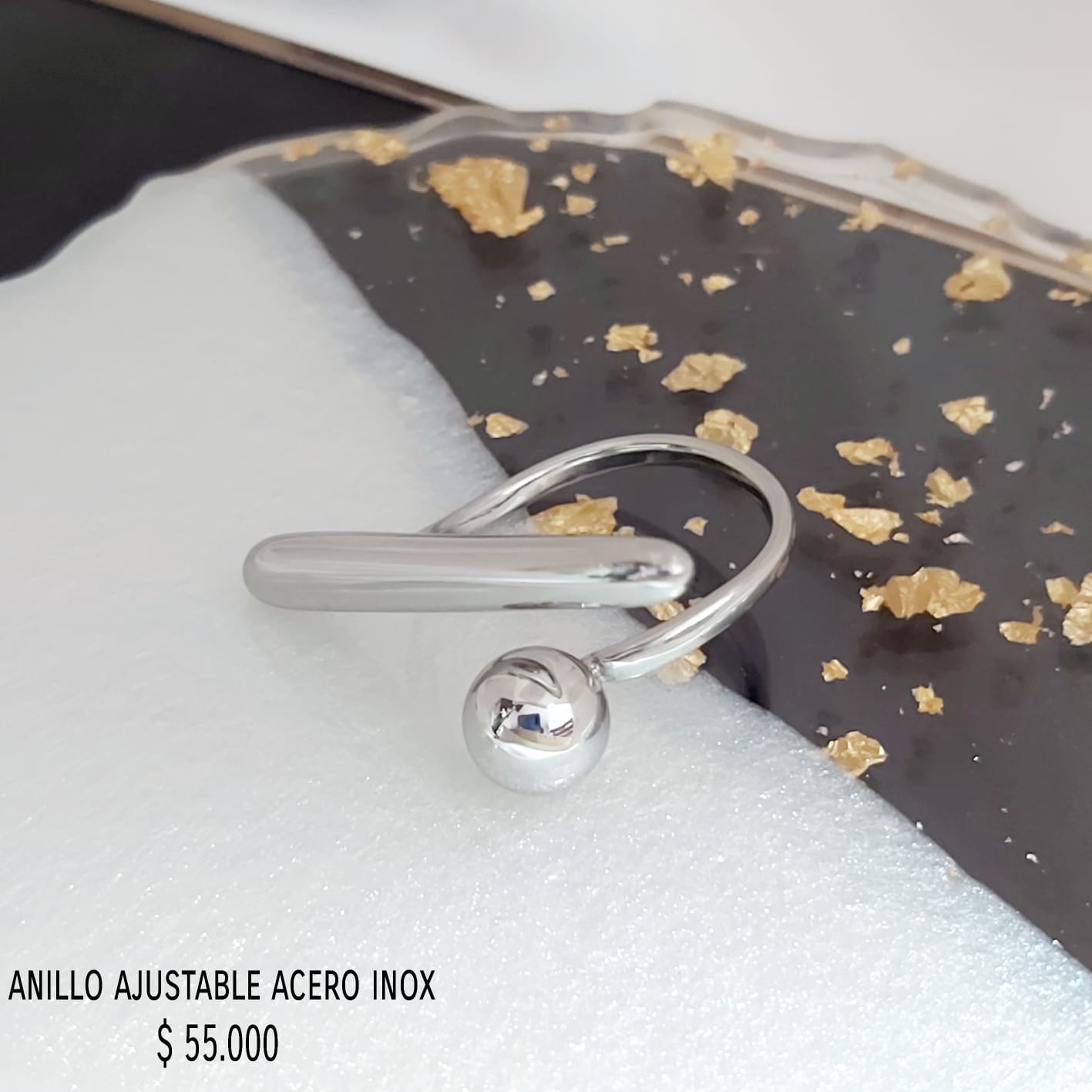 Anillo ajustable acero inox