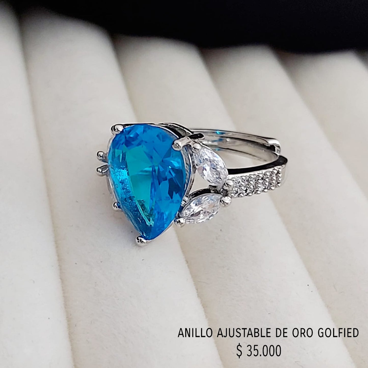 Anillo ajustable de oro golfield