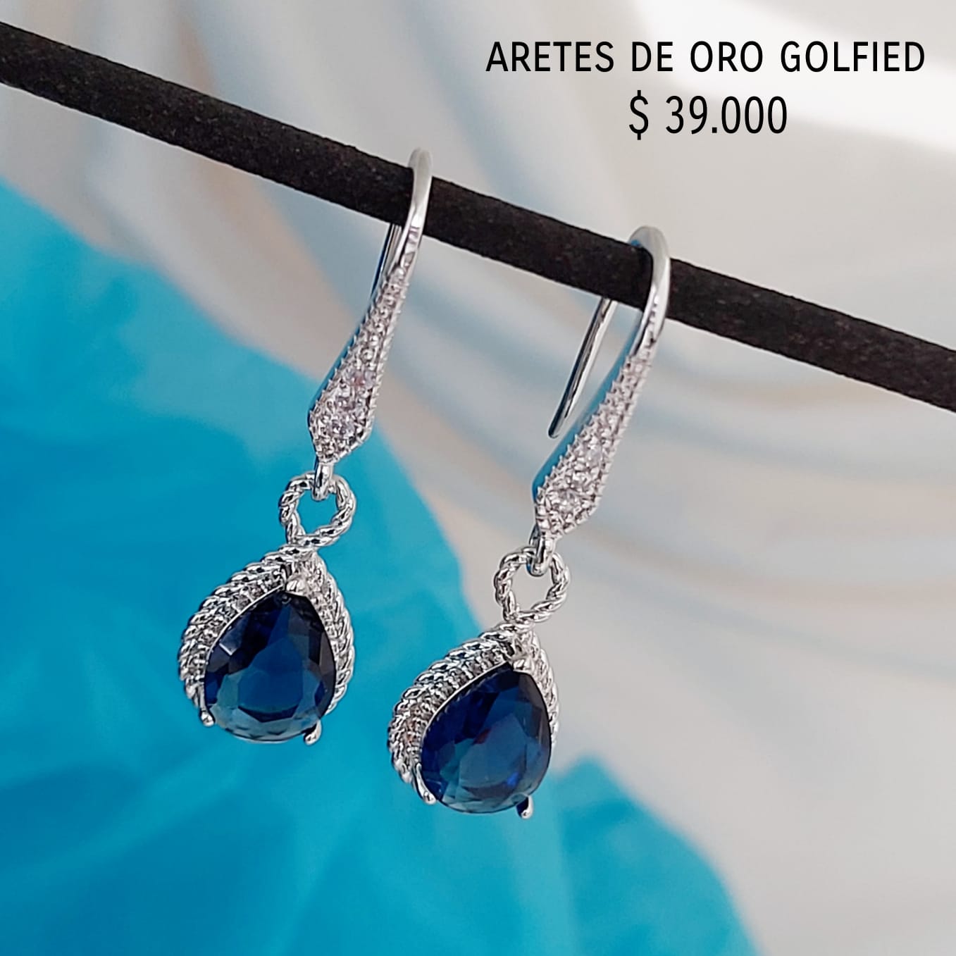 Aretes de oro golfield