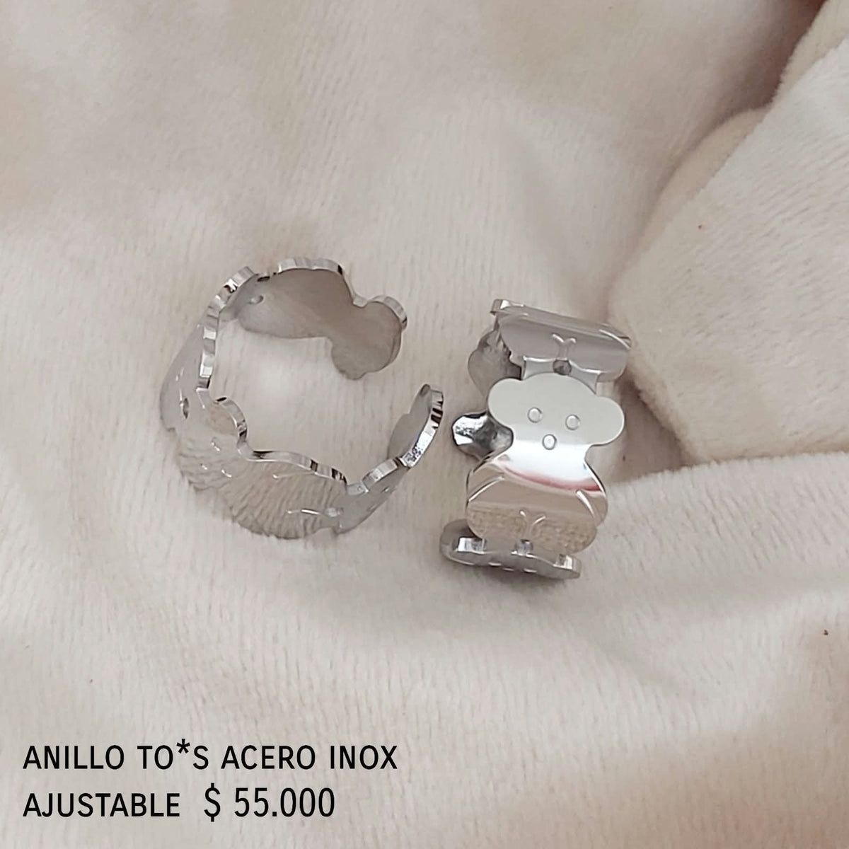Anillo to*s acero inox