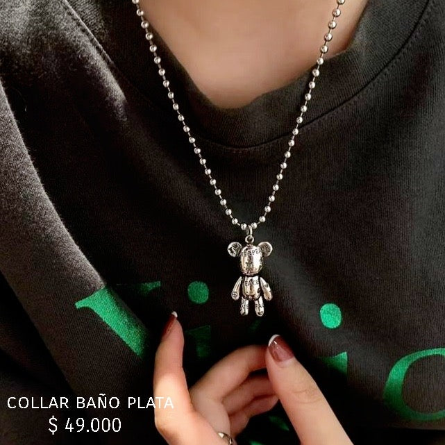 Collar baño plata
