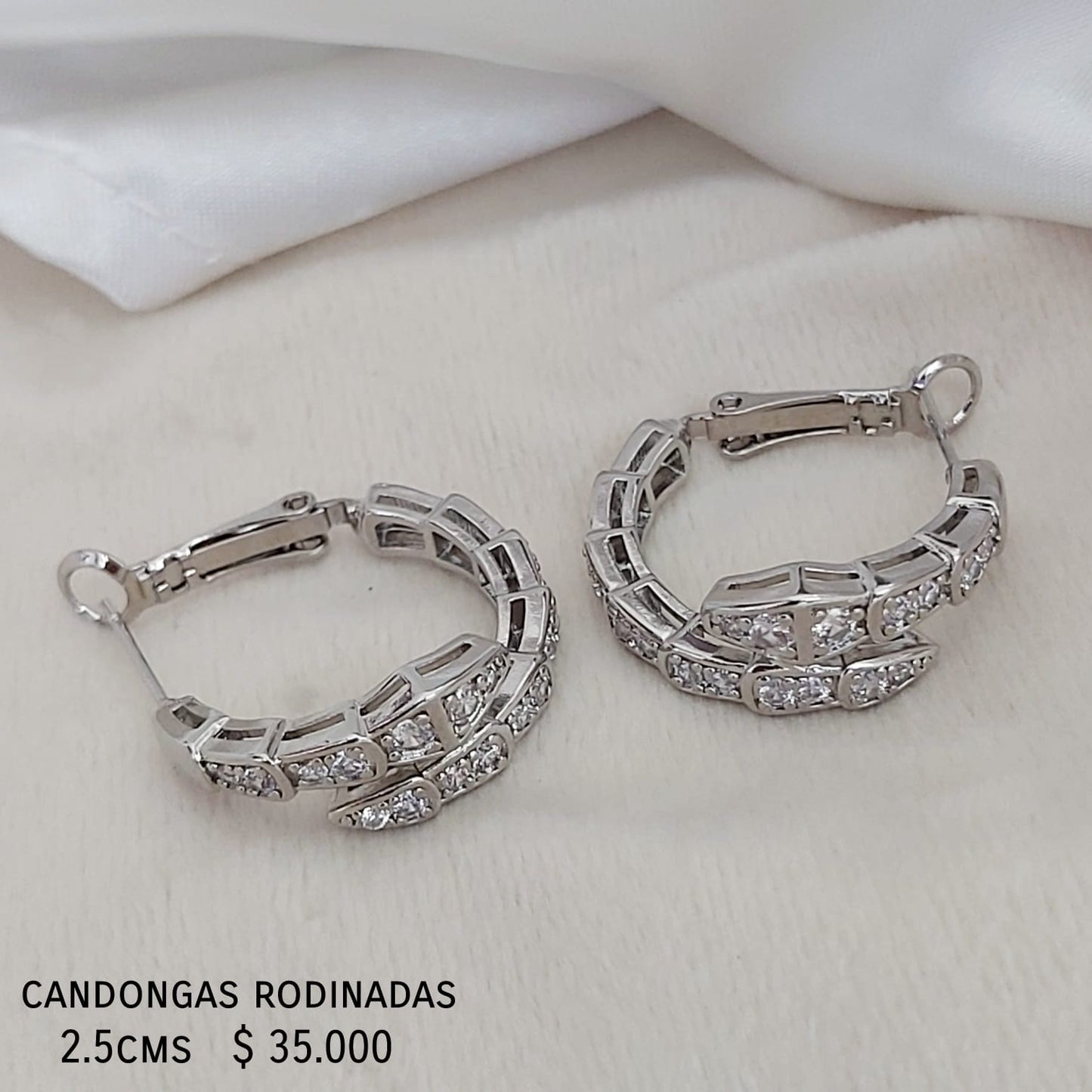 Candongas rodinadas 2.5cms