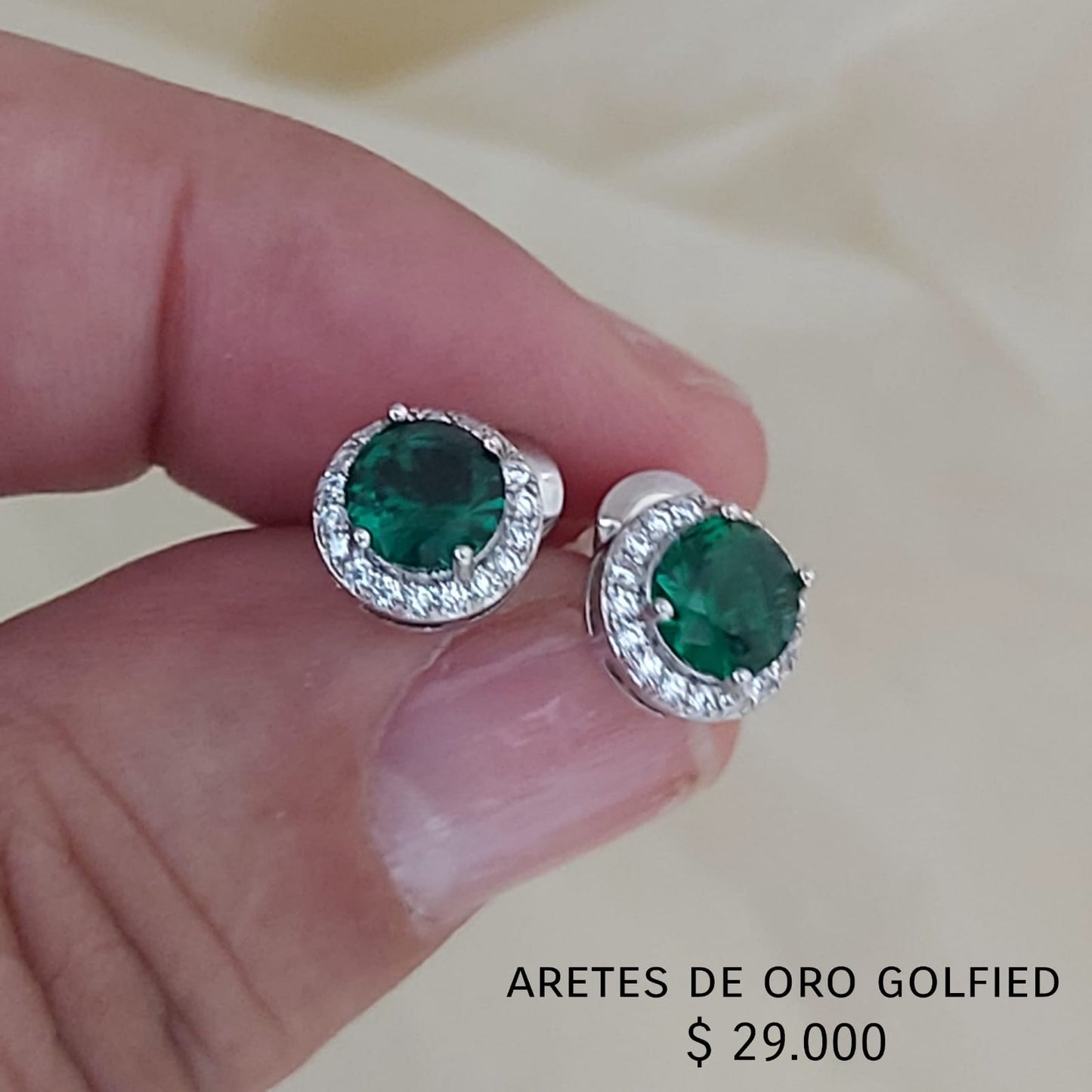 Aretes de oro golfield