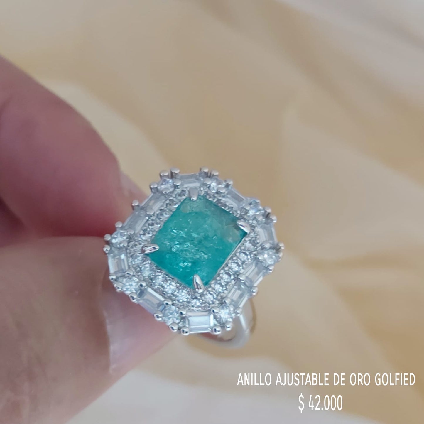 Anillo ajustable de oro golfield