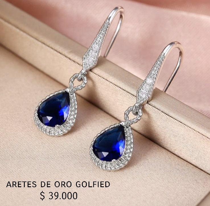 Aretes de oro golfield
