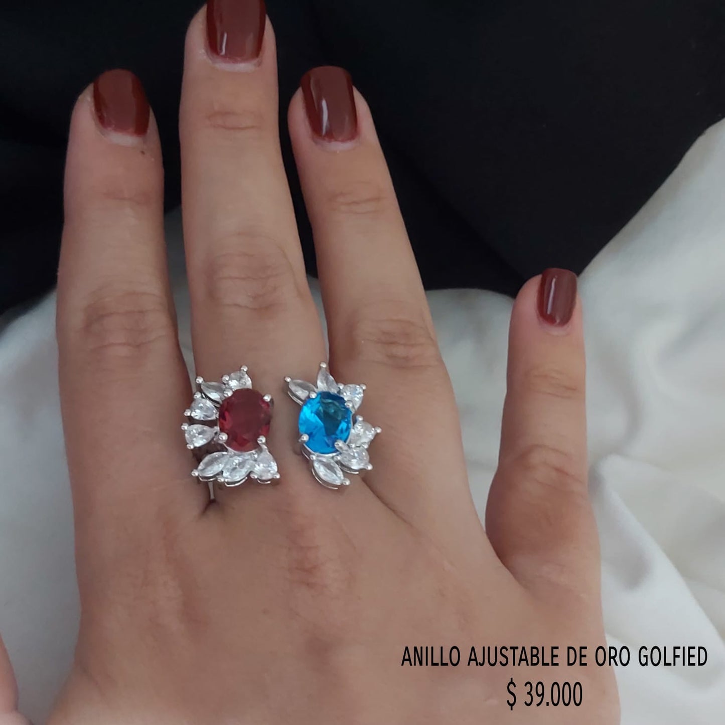 Anillo ajustable de oro golfield