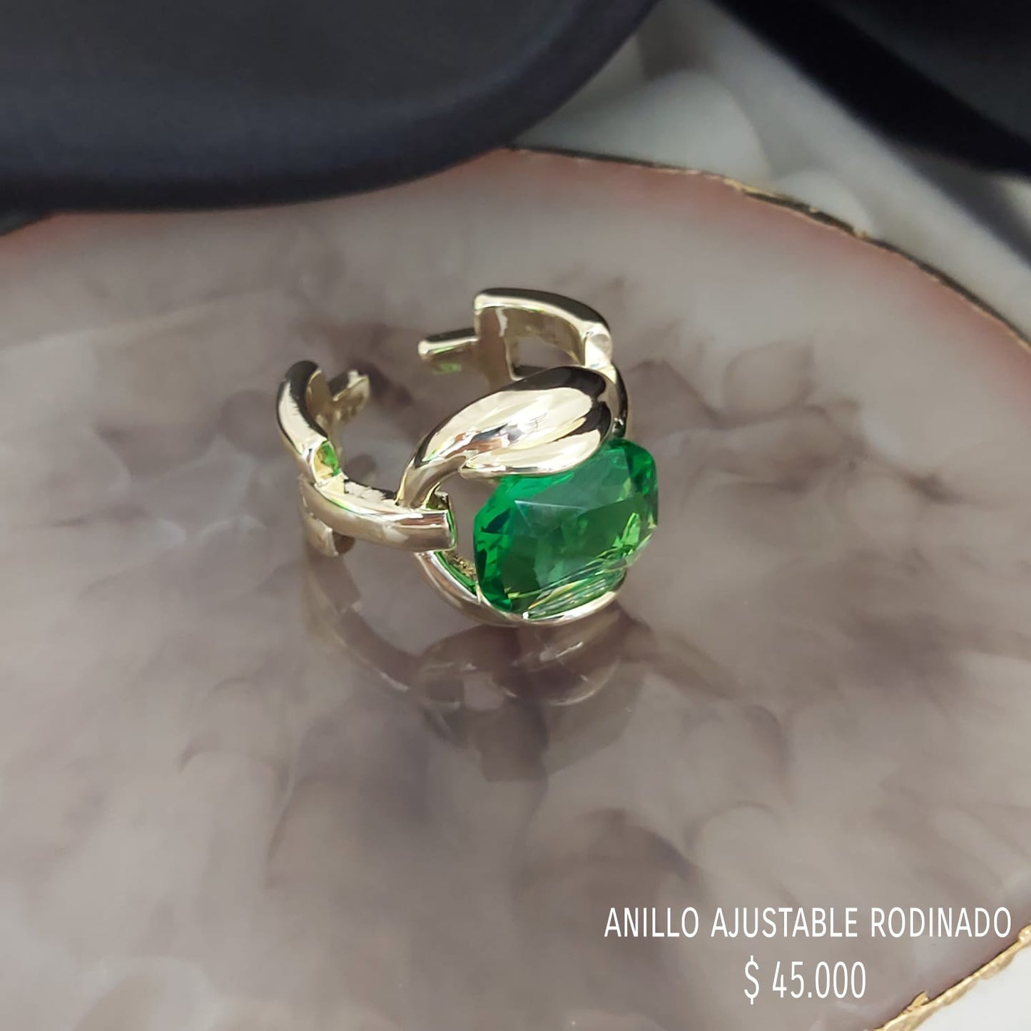 Anillo ajustable rodinado