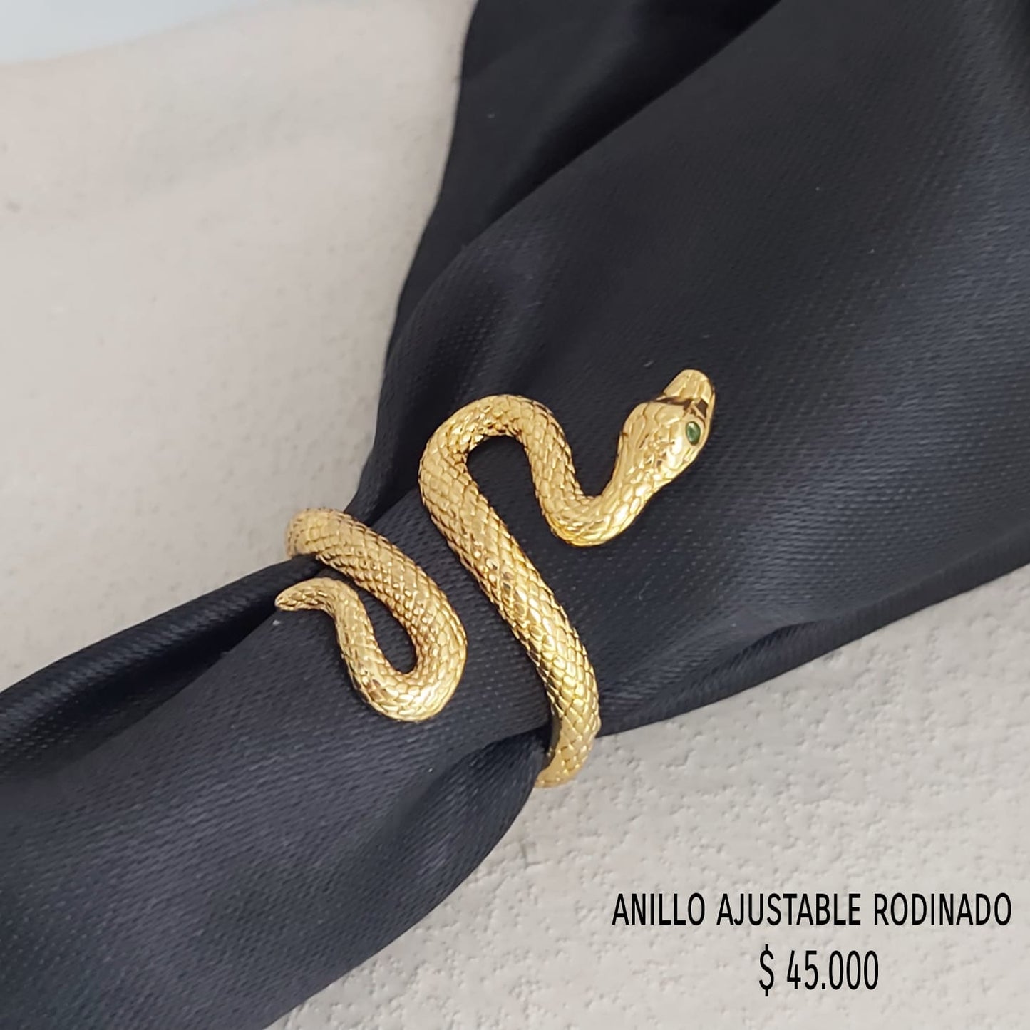Anillo ajustable rodinado