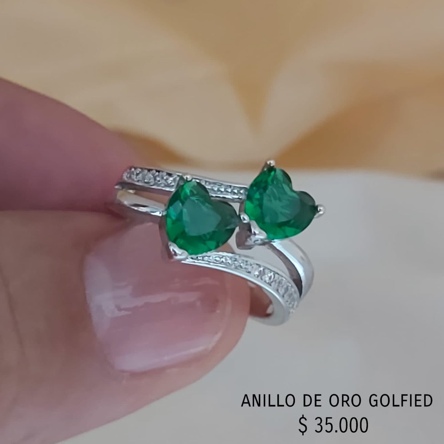 Anillo de oro golfied