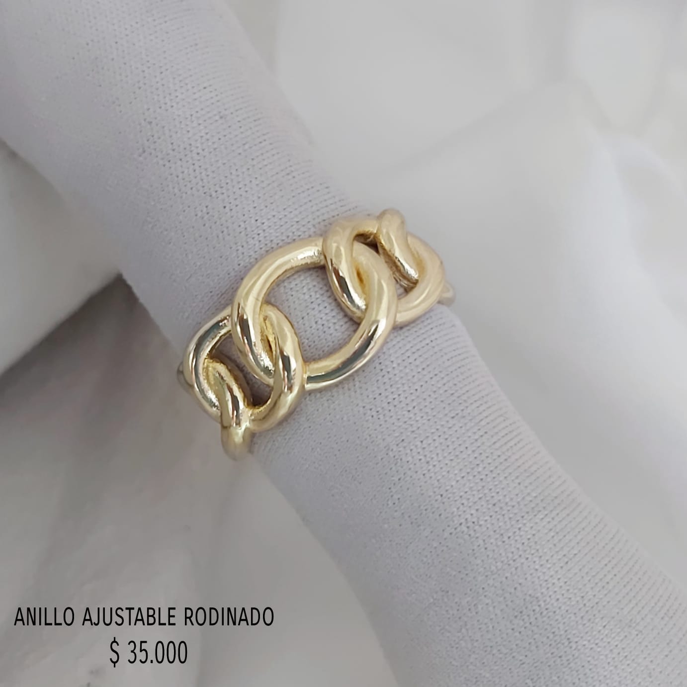 Anillo ajustable oro golfield
