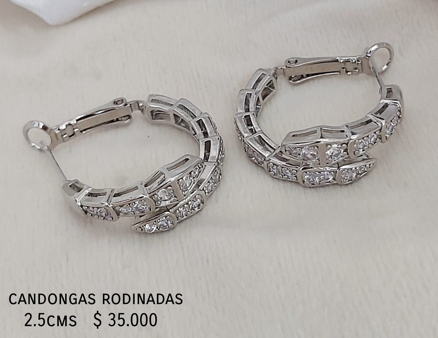 Candongas rodinadas 2.5cms