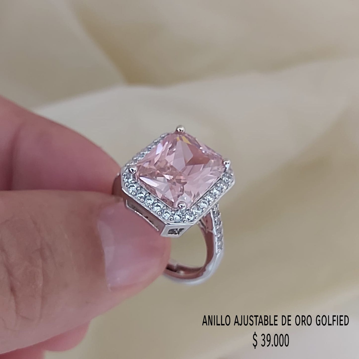 Anillo ajustable de oro golfield