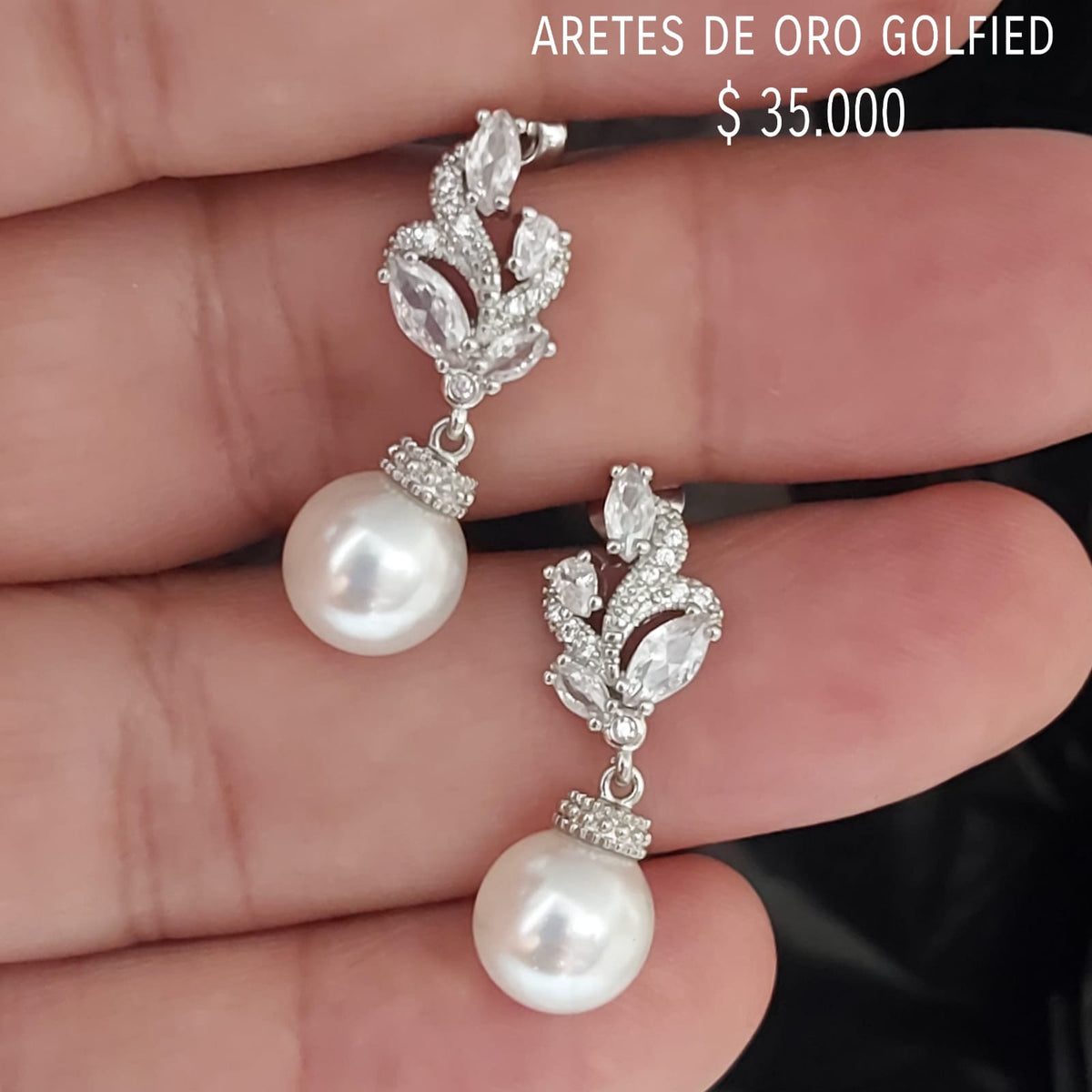 Aretes de oro golfield
