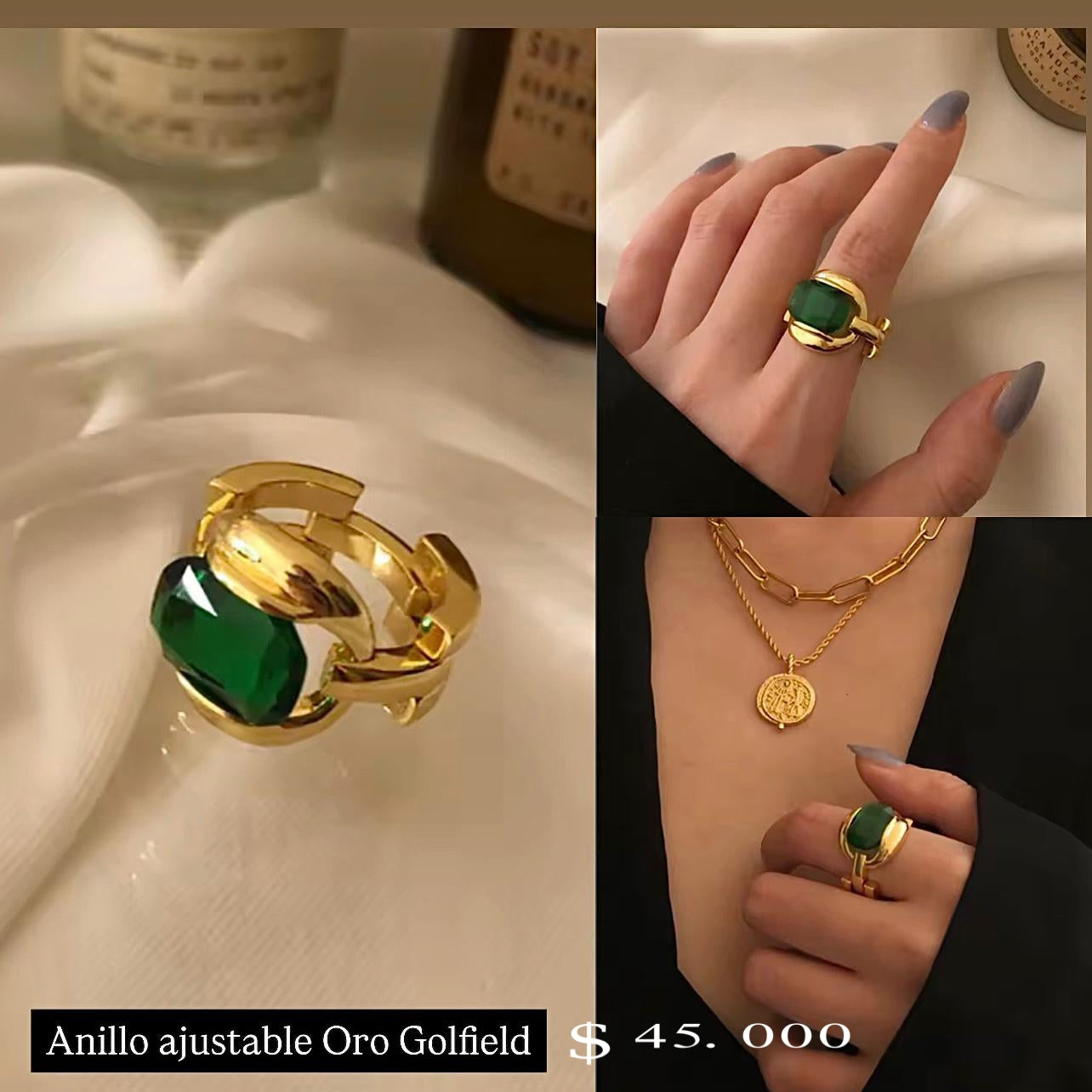 Anillo ajustable rodinado
