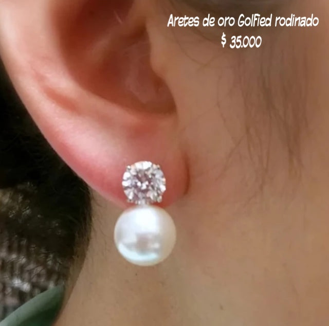 Aretes de oro golfield