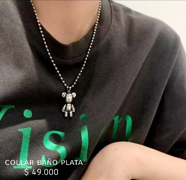 Collar baño plata