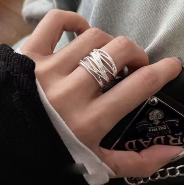 Anillo ajustable baño plata