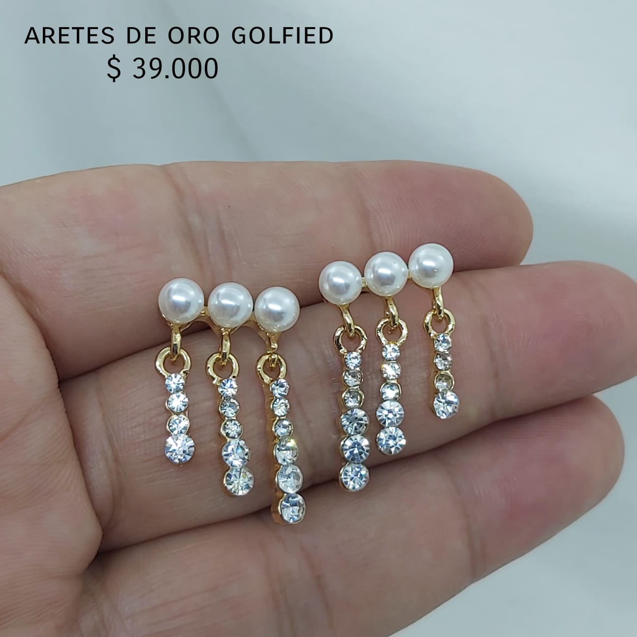 Aretes de oro golfield