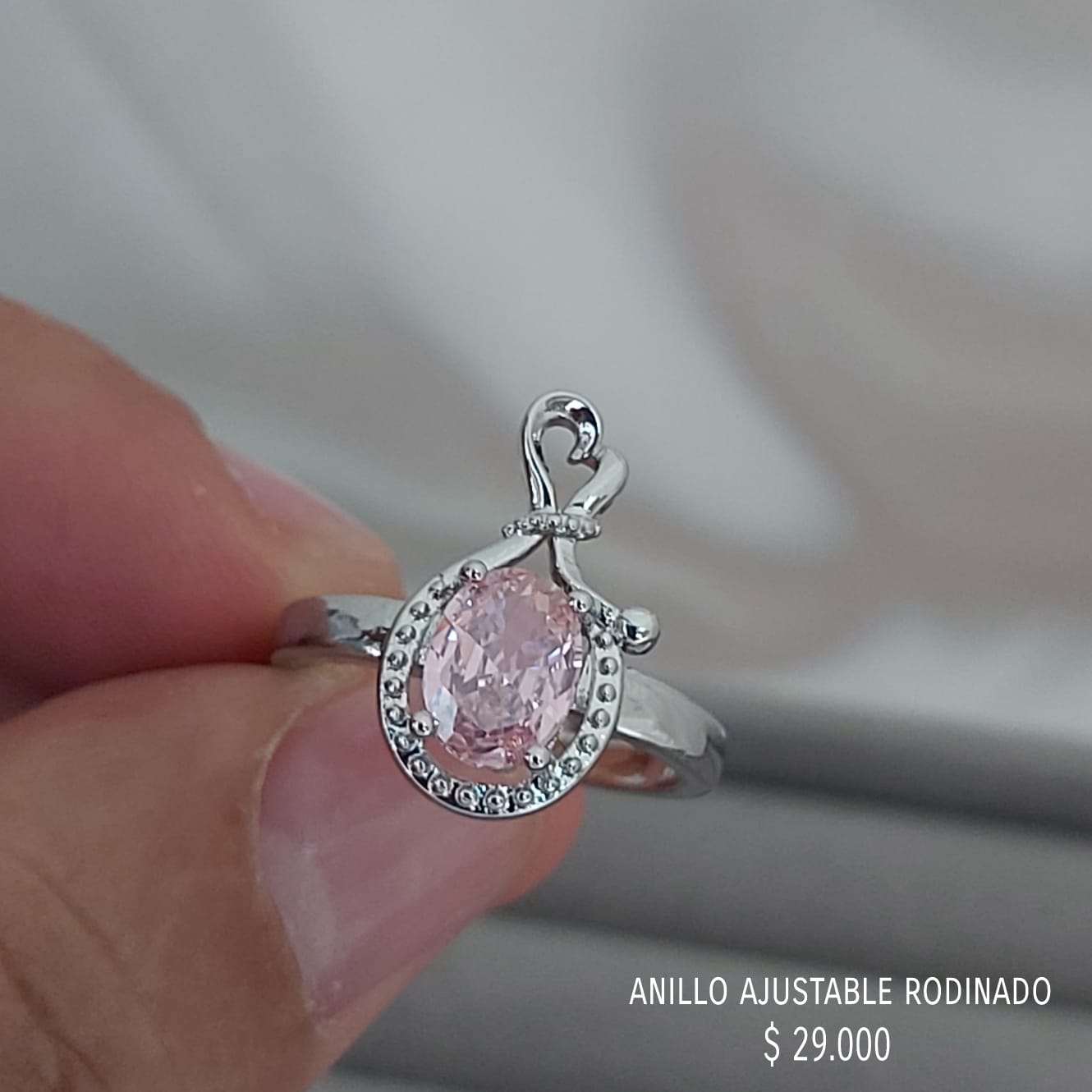 Anillo ajustable rodinado