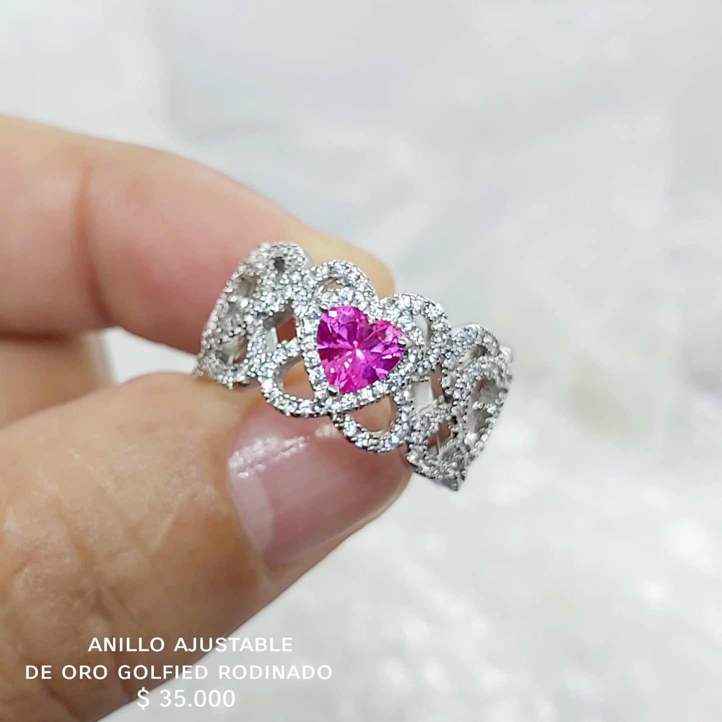 Anillo ajustable de oro golfield