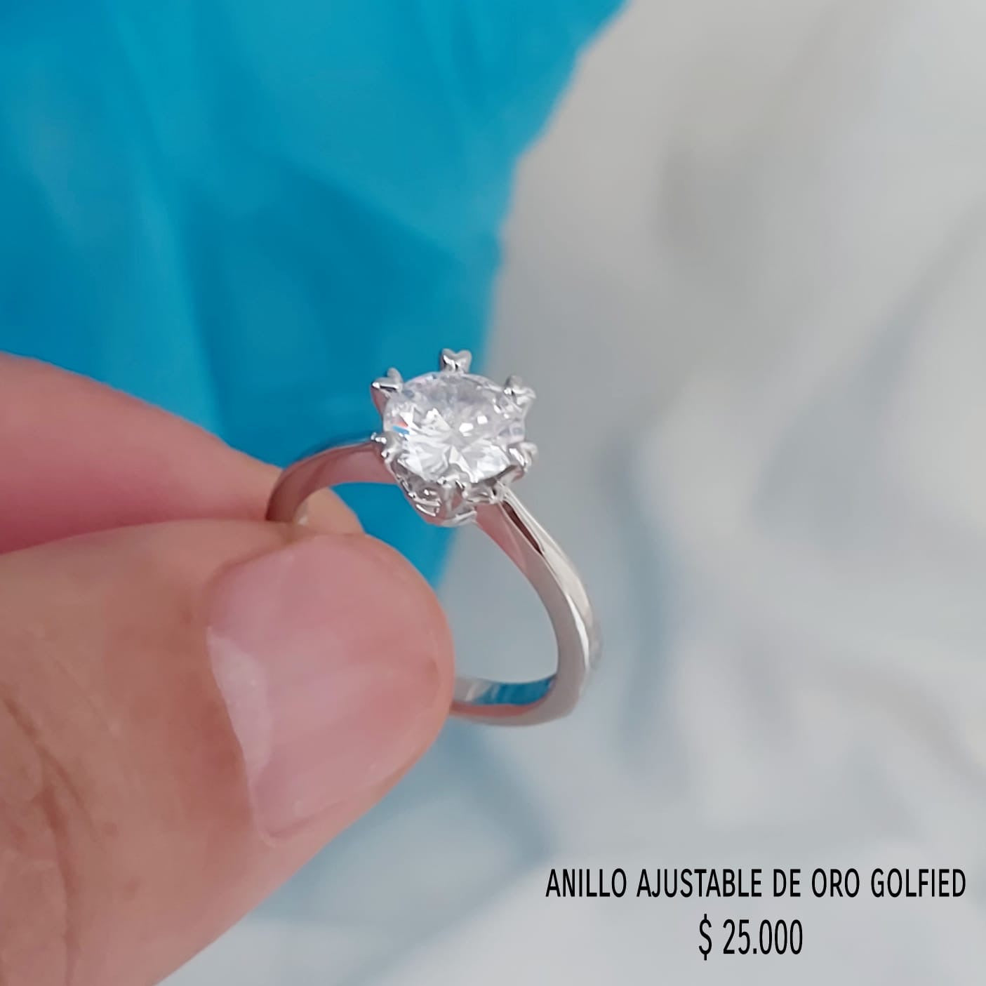 Anillo ajustable de oro golfield