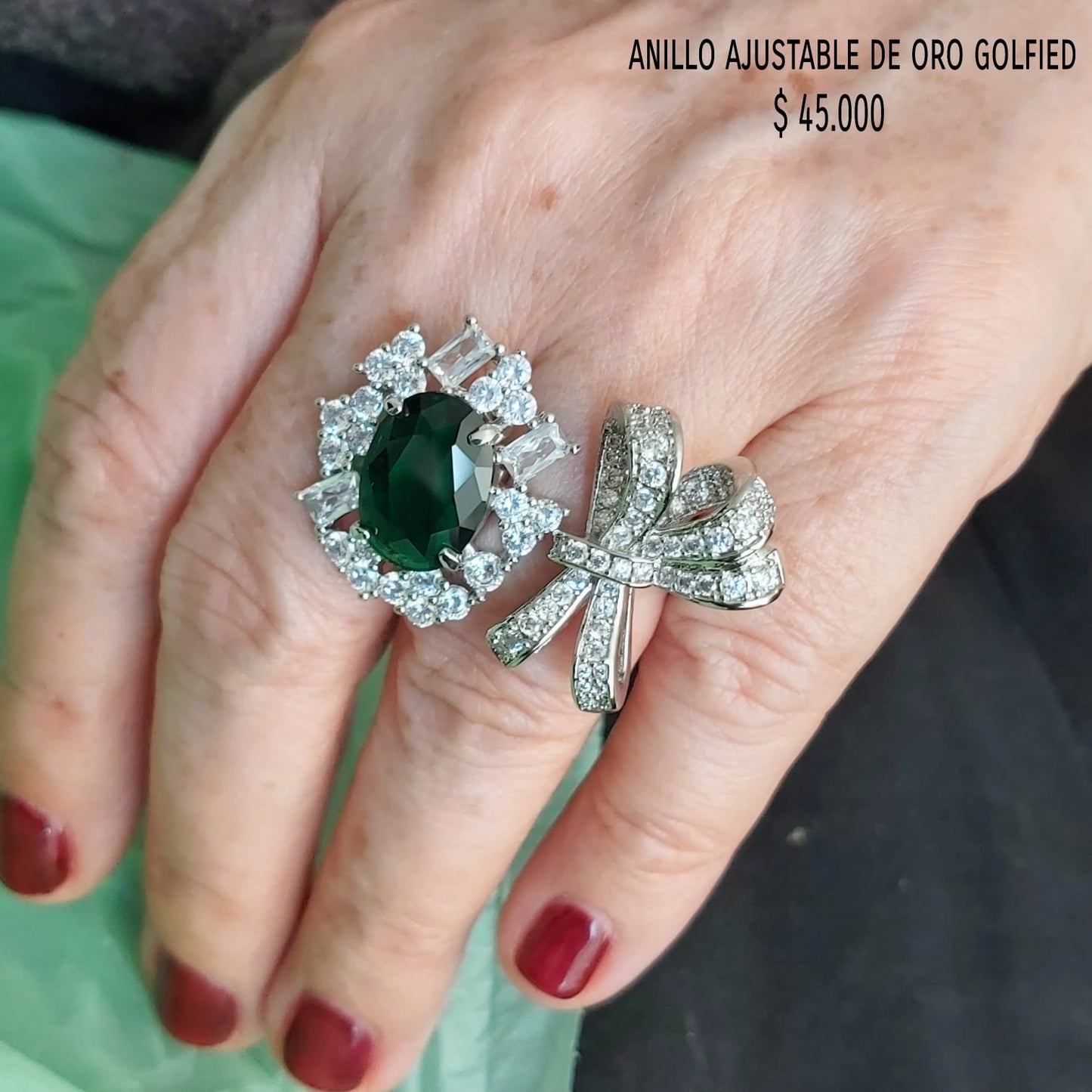 Anillo ajustable de oro golfield