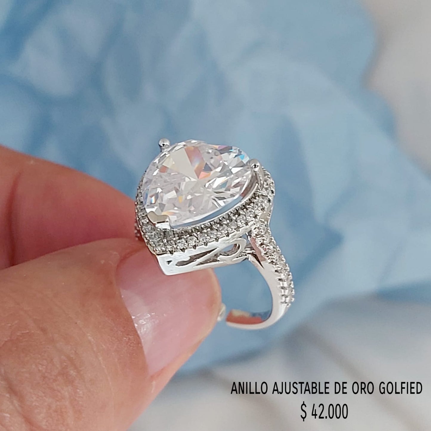 Anillo ajustable de oro golfield