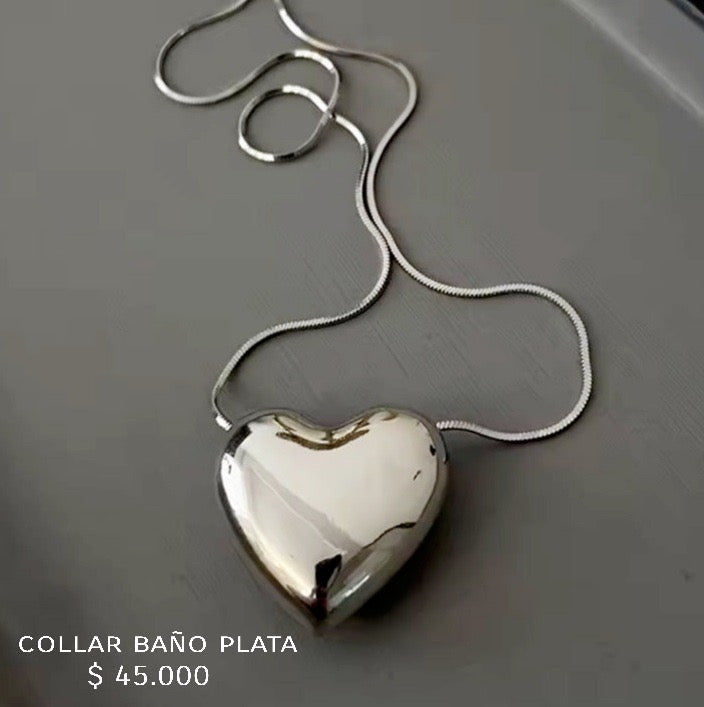 Collar baño plata