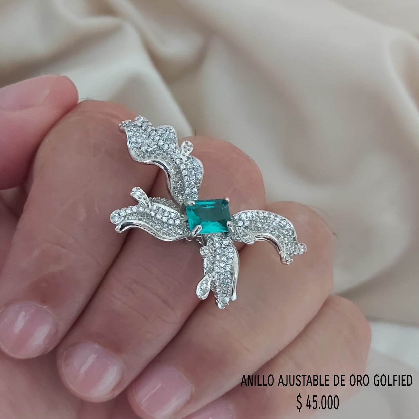 Anillo ajustable de oro golfield