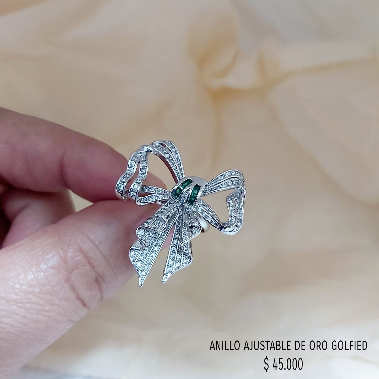 Anillo ajustable de oro golfield