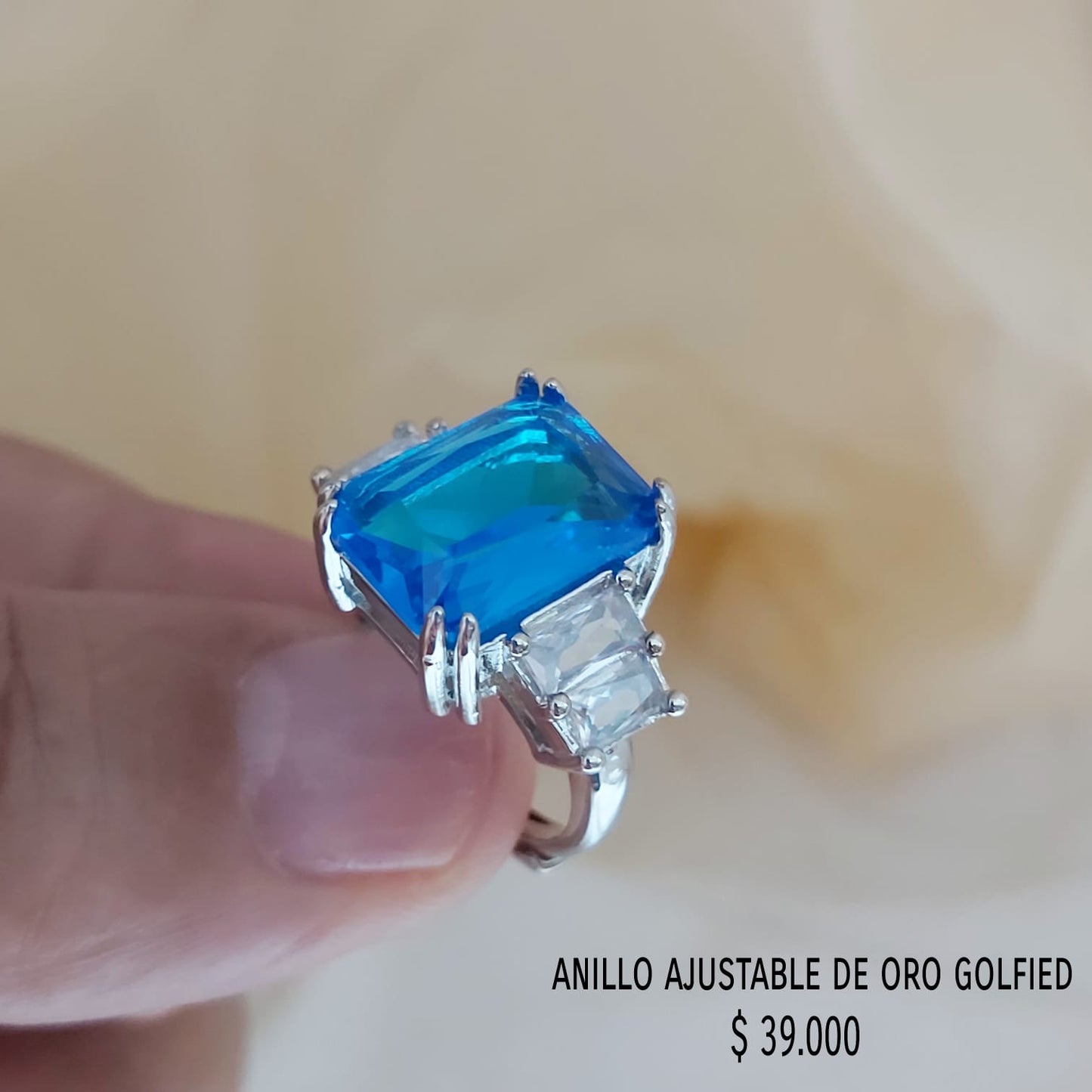 Anillo ajustable de oro golfield