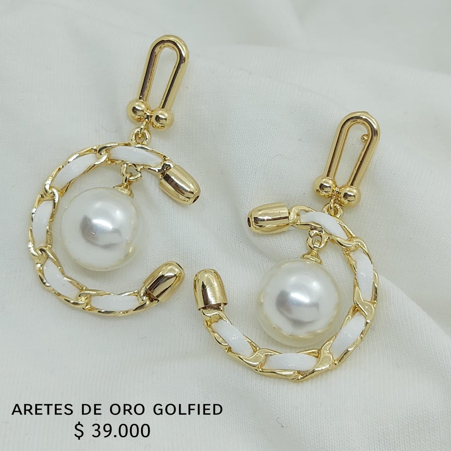 Aretes de oro golfield